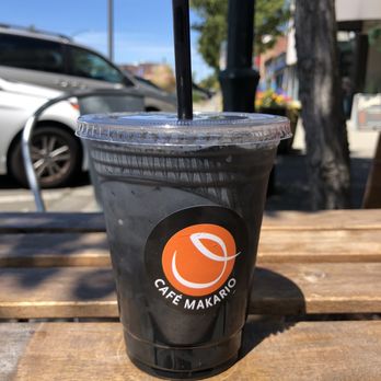 Makario Coffee Roasters - Iced Charcoal Latte - Coffee & Tea Near Me - Everett, Washington Makario Coffee Roasters - Iced Charcoal Latte - Coffee & Tea Near Me - Everett, Washington