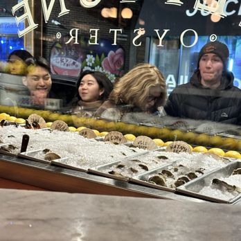 Neptune Oyster - More happy people lining up to get in - Seafood Near Me - Boston, Massachusetts