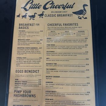 Little Cheerful Cafe - Menu - Breakfast & Brunch Near Me - Bellingham, Washington Little Cheerful Cafe - Menu - Breakfast & Brunch Near Me - Bellingham, Washington