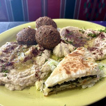 Yasmine's Cafe - Vegetarian platter #2 - Mediterranean Near Me - Albuquerque, New Mexico