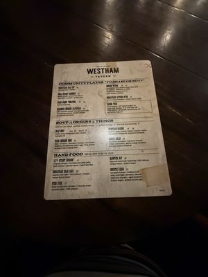 Menu photo 1 Westham Tavern Richmond, VA