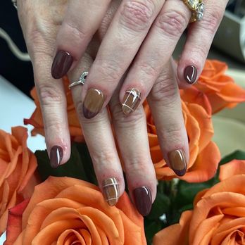 Camay Beauty Salon - My Gel X maní with design - Nail Salons Near Me - South Pasadena, California