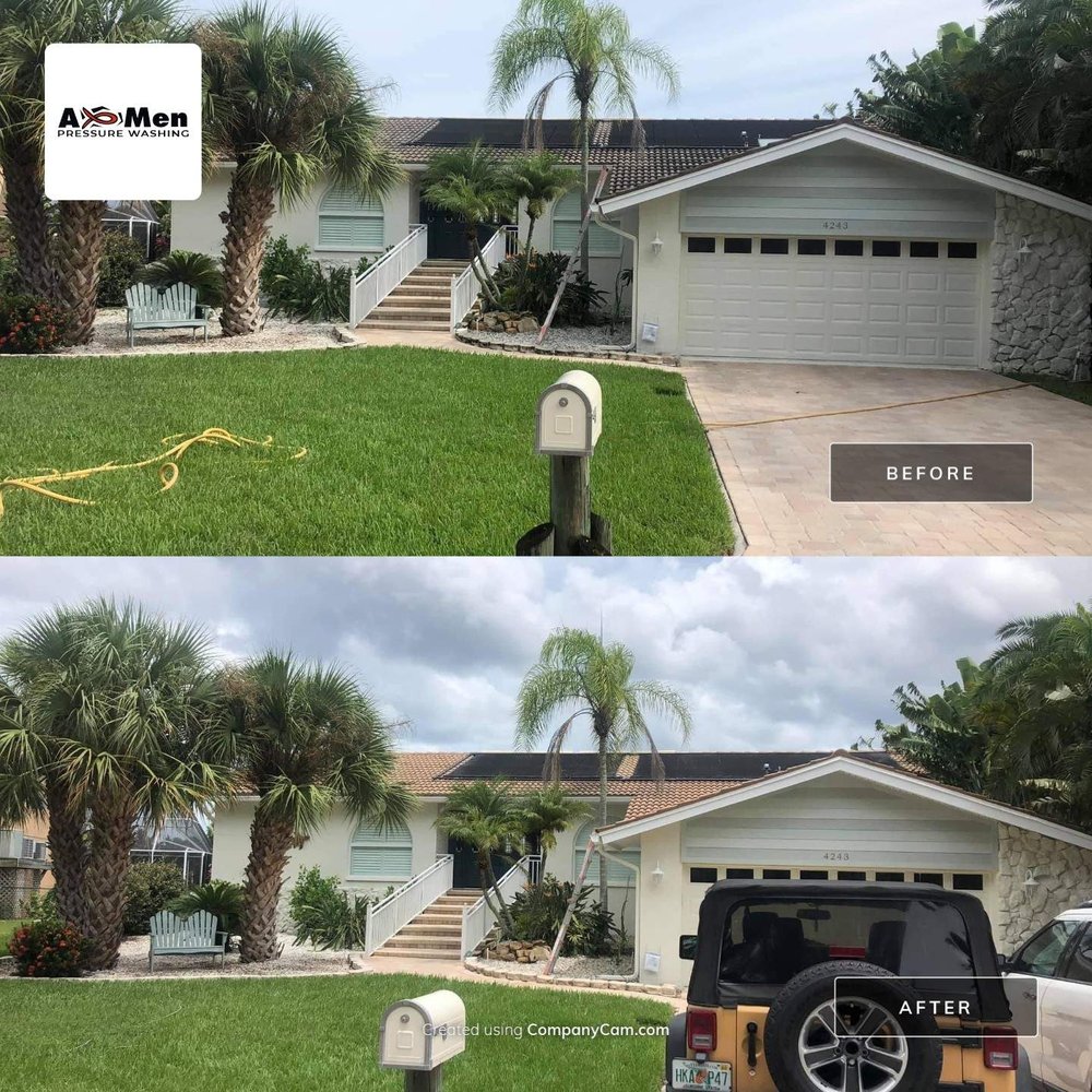 Slide of A-Men Pressure Washing