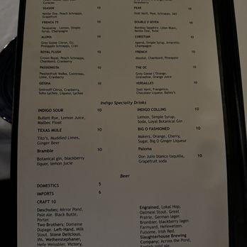 Indigo Restaurant - Seafood Near Me - Springfield, Illinois