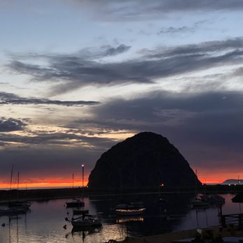 Morro Bay Rock - Morro Rock sunset after a stormy summer day - Beaches Near Me - Morro Bay, California Morro Bay Rock - Morro Rock sunset after a stormy summer day - Beaches Near Me - Morro Bay, California