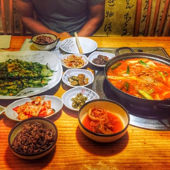 Todahmgol - Kimchi jjigae(delicious) and leek pancake! :) - Korean Near Me - Duluth, Georgia