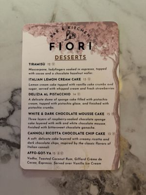 Menu photo 2 Fiori Knoxville, TN