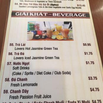 Pho Lovers - Vegan pho options on back page of menu. There are two choices of veggie Pho. - Vietnamese Near Me - Sunnyvale, California