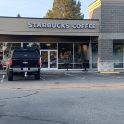Starbucks - Store front the evening of Wednesday 16 August 2023.