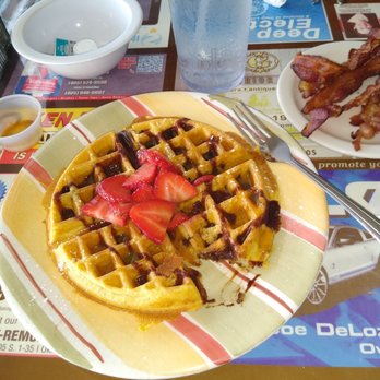 Classen Grill - Strawberry Chocolate Waffle - Breakfast & Brunch Near Me - Oklahoma City, Oklahoma
