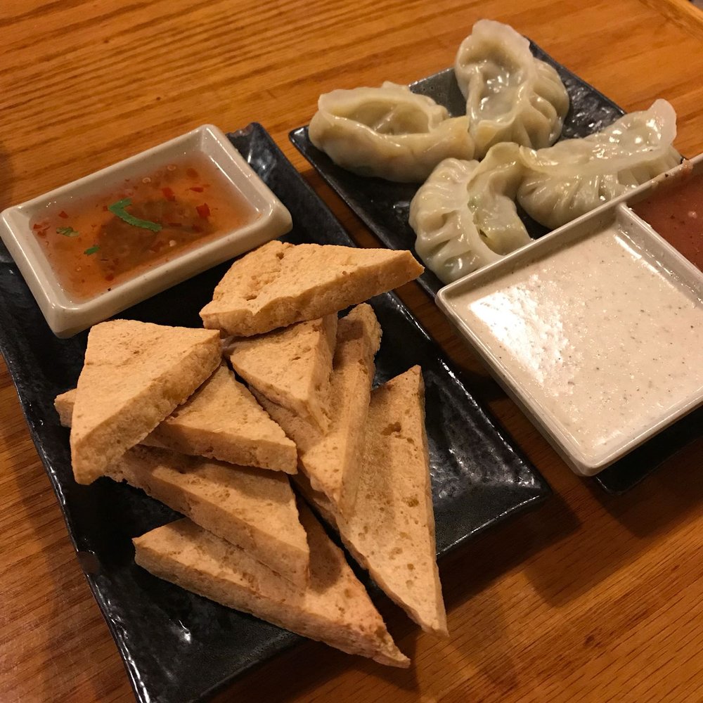 Zen Zero - Friend Tofu and steamed veggie dumplings - Asian Fusion Near Me - Lawrence, Kansas Zen Zero - Friend Tofu and steamed veggie dumplings - Asian Fusion Near Me - Lawrence, Kansas