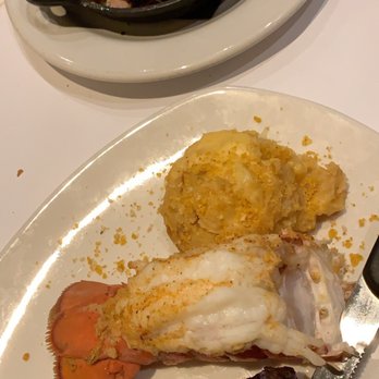 Bonefish Grill - 6oz Filet Mignon, cold water lobster tail, Brussel sprouts with ham and potatoes au gratin - Seafood Near Me - Las Vegas, Nevada