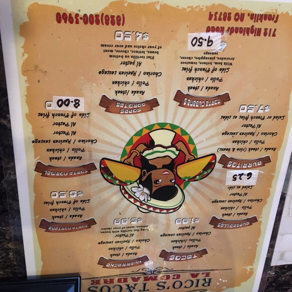 Rico's Tacos - Fast Food Near Me - Franklin, North Carolina Rico's Tacos - Fast Food Near Me - Franklin, North Carolina