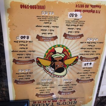 Rico's Tacos - Fast Food Near Me - Franklin, North Carolina