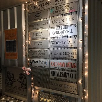 Firestone Walker - Paso Robles - November 28, 2018 - beer options in the visitor center tasting room. - Breweries Near Me - Paso Robles, California Firestone Walker - Paso Robles - November 28, 2018 - beer options in the visitor center tasting room. - Breweries Near Me - Paso Robles, California