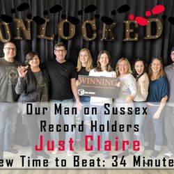 Unlocked Ottawa - Record Holders!! Can you beat team Just Claire's time of 34 Minutes in Our Man on Sussex?