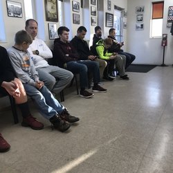 Bob's Barber Shop - Standing room only.