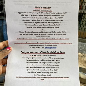 Couteaux Fourchette - Menu - French Near Me - Ax-les-Thermes, 09