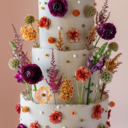 Wandering Whisk Bakeshop - Fall Wedding Cake