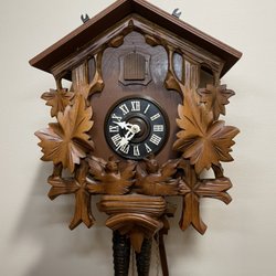 Good-Time Watch & Clock Repair - German Cuckoo clock repair: cleaned, oiled, chain restoration, new bellow replacement, now it's "Keeping GOOD-TIME"