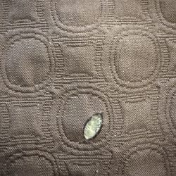Burned comforter