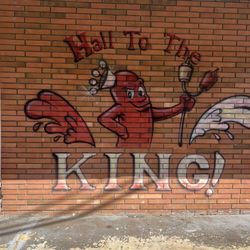 The Hot Dog King - Painting on outside