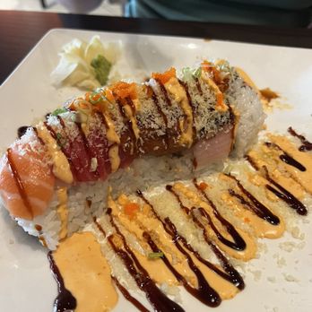 Iwa Sushi and Grill - Tiger Roll* (already eaten some of it) - Sushi Bars Near Me - Wenatchee, Washington