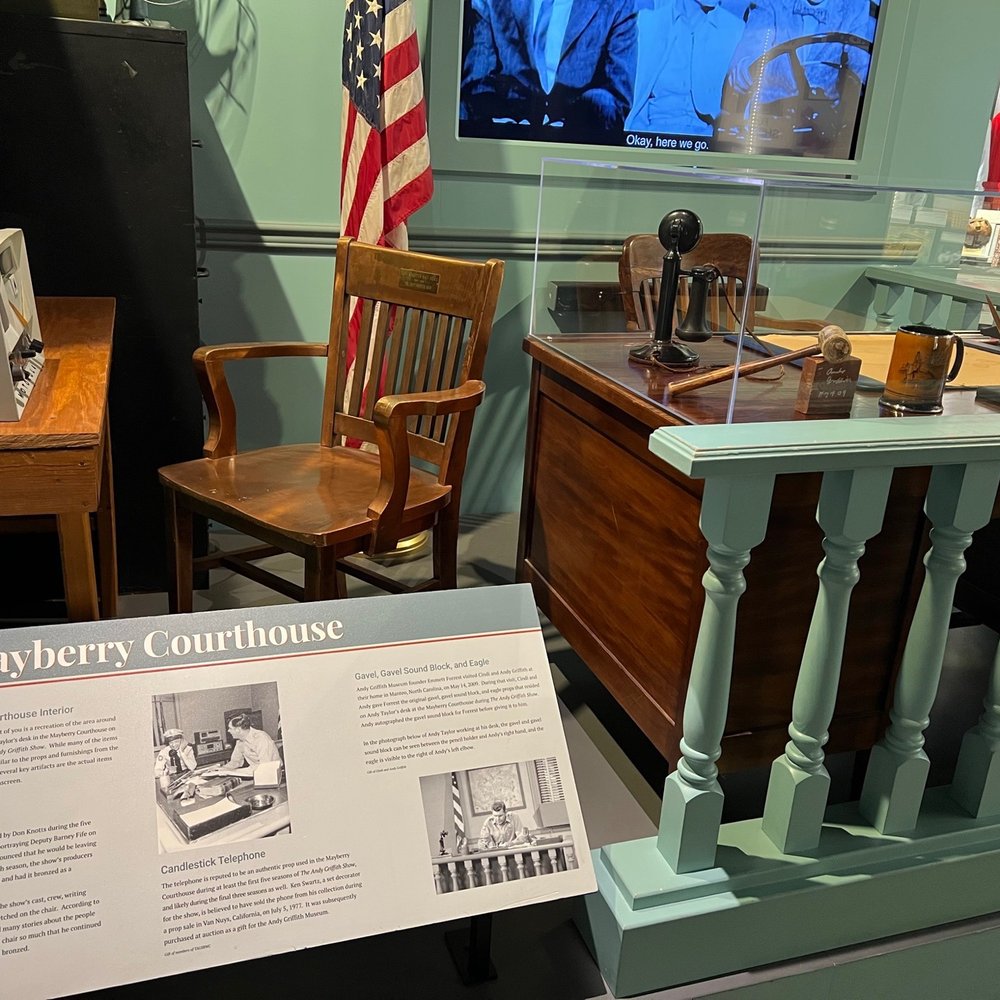 Andy Griffith Museum - Andy's desk at the courthouse - Museums Near Me - Mount Airy, North Carolina