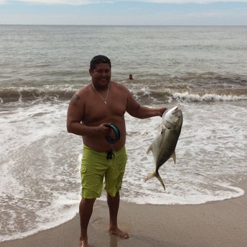 Burros Bar & Restaurant - Saw this guy hand-line this nice Amberjack right on the beach right in front of Burro Beach Club! - Seafood Near Me - Puerto Vallarta, JAL