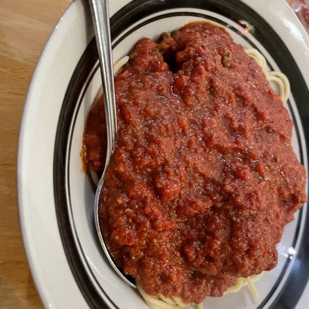 Lombardi's - Spaghetti with meat sausage and sausage - Italian Near Me - Cambria, California Lombardi's - Spaghetti with meat sausage and sausage - Italian Near Me - Cambria, California