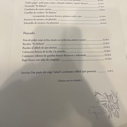 Es Rebost De Can Prats - Menú