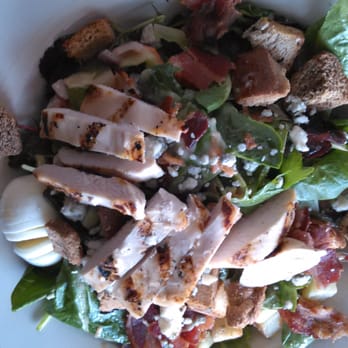 Swiss Lounge - my salad with grilled chicken, bacon, sliced eggs, raw onions - Bars Near Me - Babb, Montana