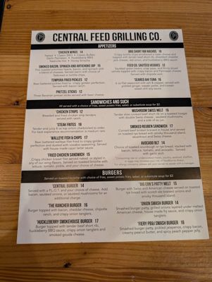 Menu photo 1 Central Feed Grilling Lewistown, MT Menu photo 1 Central Feed Grilling Lewistown, MT