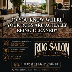 The Rug Salon - The Rug Salon is the only full service wash facility in all of the Coachella Valley!