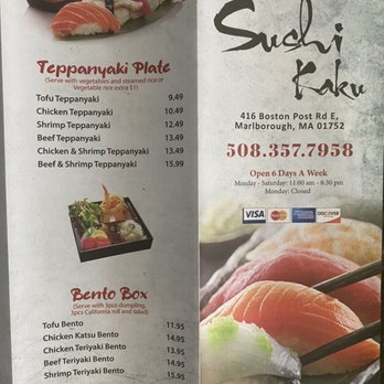 Sushi Kaku - Kaku menu - Sushi Bars Near Me - Marlborough, Massachusetts