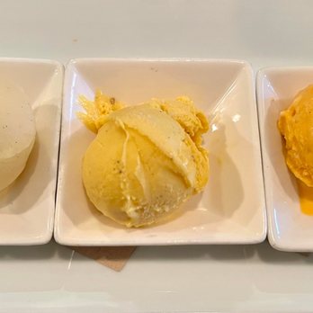 Spuntino - Trio Sorbet & Gelatos: Pineapple & Pepper; Mango Lassi; Thai Tea - mmm, mmm, mmm! (08/24/22) - Italian Near Me - Denver, Colorado Spuntino - Trio Sorbet & Gelatos: Pineapple & Pepper; Mango Lassi; Thai Tea - mmm, mmm, mmm! (08/24/22) - Italian Near Me - Denver, Colorado