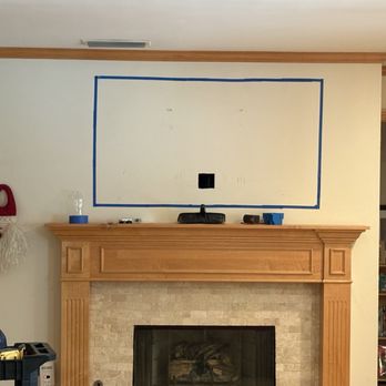 Viramontes Electric Company - A clean hole cut into the wallboard to fish the wiring to. - Electricians Near Me - Whittier, California Viramontes Electric Company - A clean hole cut into the wallboard to fish the wiring to. - Electricians Near Me - Whittier, California