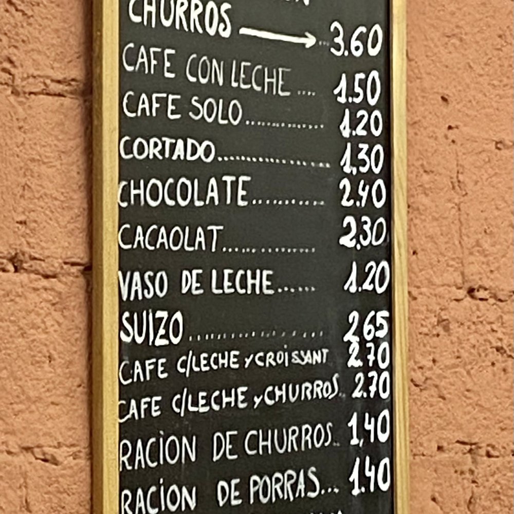 Xurrería Laietana - Menu - Churros Near Me - Barcelona, B Xurrería Laietana - Menu - Churros Near Me - Barcelona, B