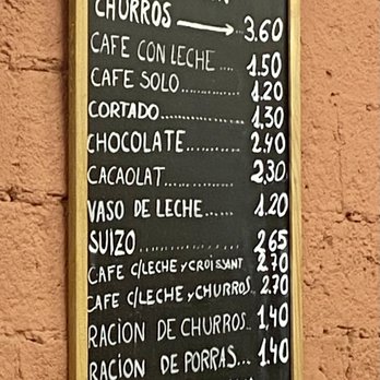 Xurrería Laietana - Menu - Churros Near Me - Barcelona, B Xurrería Laietana - Menu - Churros Near Me - Barcelona, B