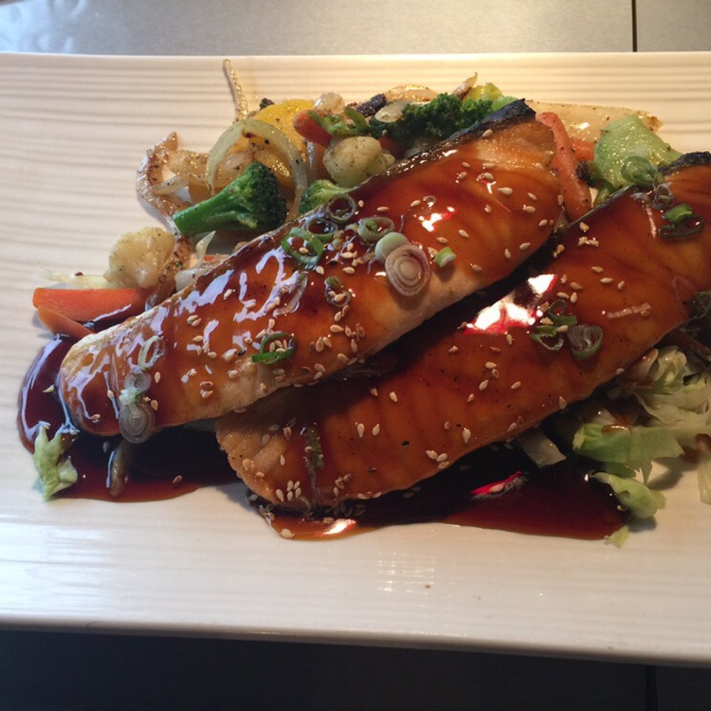 Samurai Sushi Garden - Salmon teriyaki - Japanese Near Me - Anchorage, Alaska Samurai Sushi Garden - Salmon teriyaki - Japanese Near Me - Anchorage, Alaska