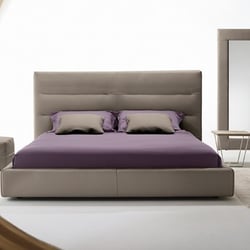 Concepto Modern Living - Italian Top Grain Leather Bed by Gamma