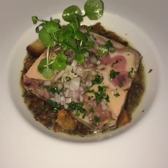 Bistrot Constant - Terrine de Kakos et foie gras de canard, lentilles au vieux vinaigre. - French Near Me - Montech, 82