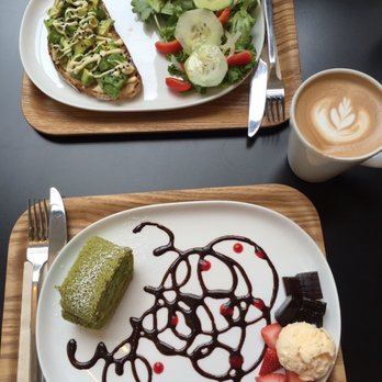 Ogawa Coffee - Matcha roll with mocha latte and my husband had the avocado toast - Coffee & Tea Near Me - Boston, Massachusetts Ogawa Coffee - Matcha roll with mocha latte and my husband had the avocado toast - Coffee & Tea Near Me - Boston, Massachusetts