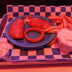 Miller's Corner Bar and Grill - Fish basket: 2 filets, fries, cole slaw and tartar sauce.
