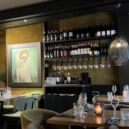 The wine area.