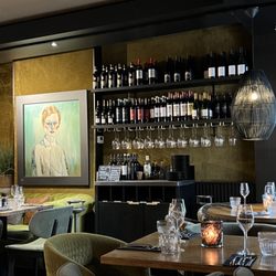 Black And Blue - The wine area.