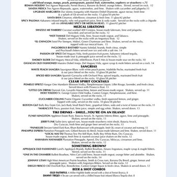 Diego's - Holy Moly - the drink and cocktail menu. MASSIVE. LOADS OF TANTALIZING CONCOCTIONS! - Mexican Near Me - Newport, Rhode Island