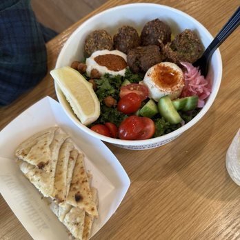 Nick The Greek - Mediterranean Bowl falafel - Greek Near Me - Davis, California Nick The Greek - Mediterranean Bowl falafel - Greek Near Me - Davis, California