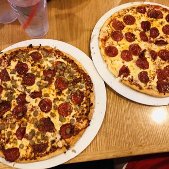 Austin Avenue I - Pepperoni and Sausage, Pepperoni- Buy 1, Get 1 FREE pizza on Tuesdays!! - Sports Bars Near Me - Plano, Texas Austin Avenue I - Pepperoni and Sausage, Pepperoni- Buy 1, Get 1 FREE pizza on Tuesdays!! - Sports Bars Near Me - Plano, Texas