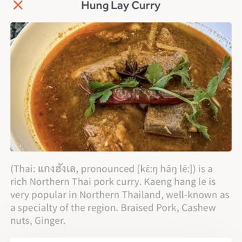 Mee Dee Thai Kitchen - Hung Lay Curry - Thai Near Me - Los Angeles, California